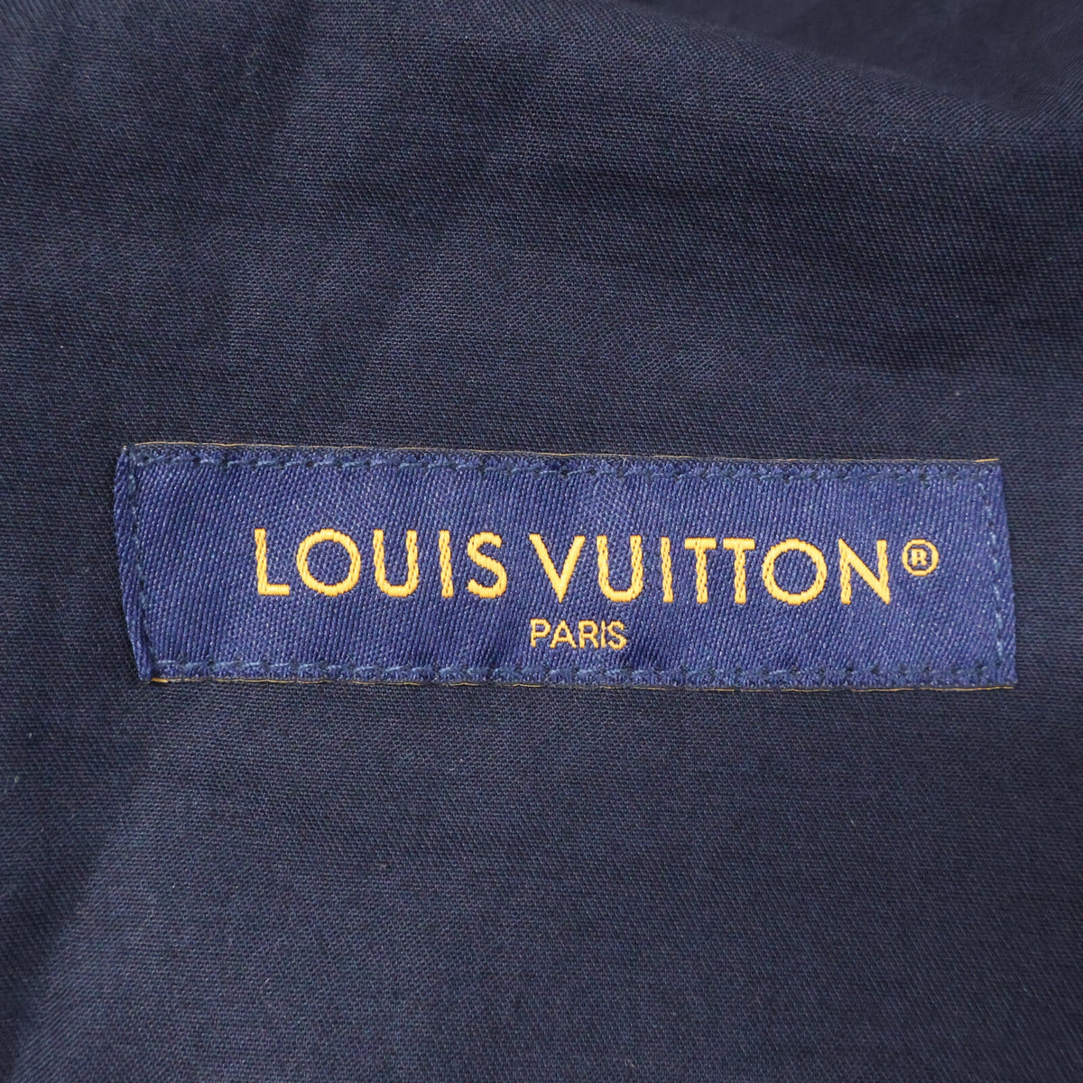 LOUIS VUITTON Monogram Drawstring Wool Slacks Navy Size 48