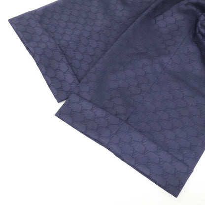 LOUIS VUITTON Monogram Drawstring Wool Slacks Navy Size 48