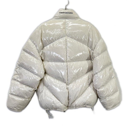 ARMANI EXCHANGE Nero Regular Fit Down Jacket White Size XL