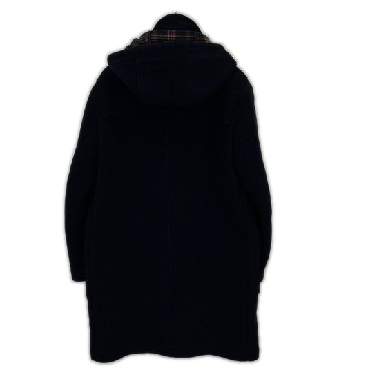 BrooksBrothers Wool Lined Check Duffle Coat Navy Size S
