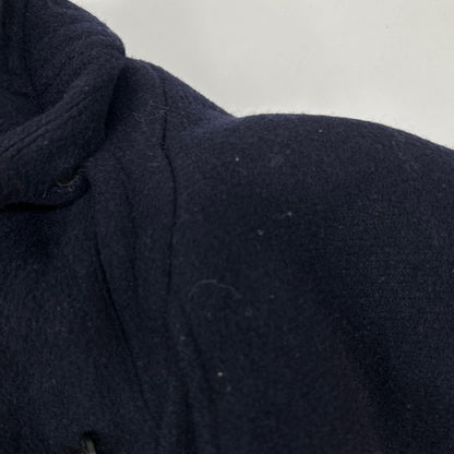 BrooksBrothers Wool Lined Check Duffle Coat Navy Size S