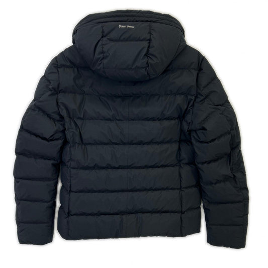 HERNO Laminar 2 Gore Windstopper Hoodie Navy Jacket Size 46