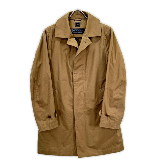 SHIPS Loro Piana Padded Lined Stand Collar Coat Beige Size M