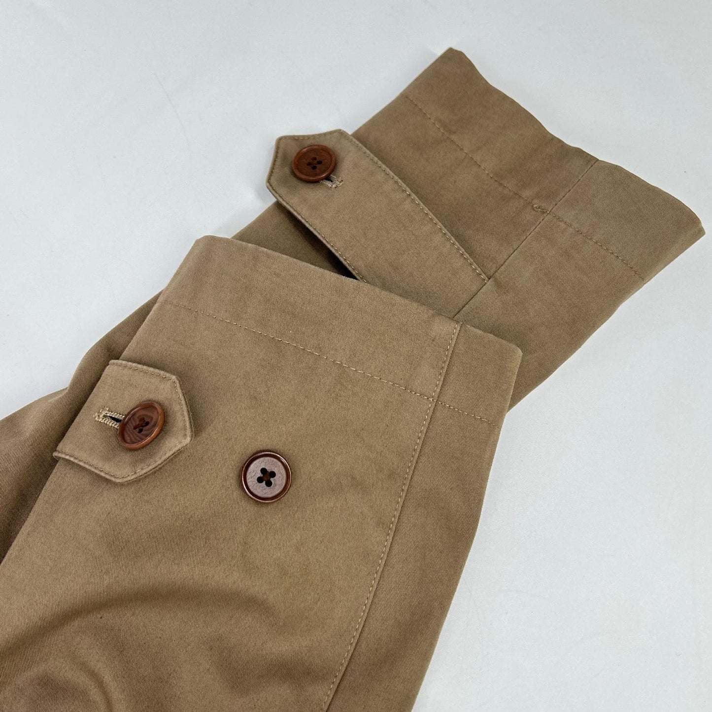 SHIPS Loro Piana Padded Lined Stand Collar Coat Beige Size M