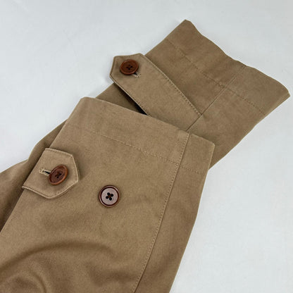 SHIPS Loro Piana Padded Lined Stand Collar Coat Beige Size M