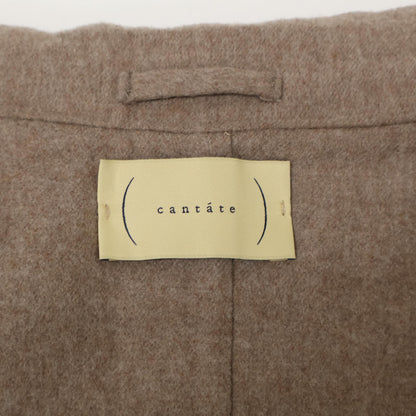 cantate 24AW Wool Chesterfield Coat Ecru Size 46