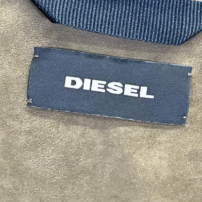 DIESEL Brown Lamb Leather Rider Jacket Size S