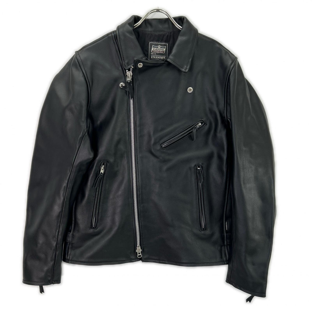 KADOYA Black K'S LEATHER BOREAS Rider Jacket Size LL