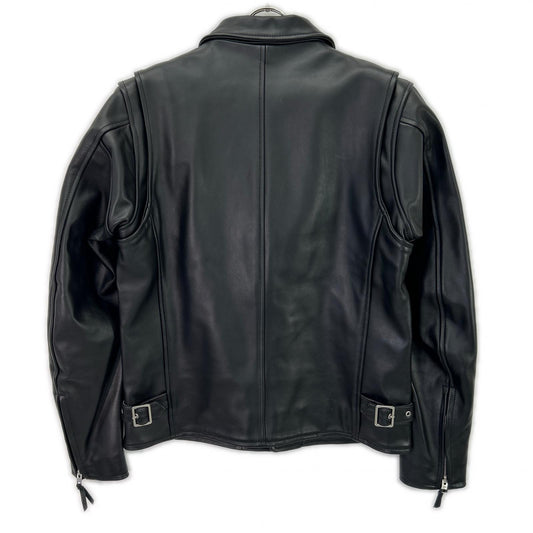 KADOYA Black K'S LEATHER BOREAS Rider Jacket Size LL