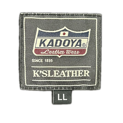 KADOYA Black K'S LEATHER BOREAS Rider Jacket Size LL