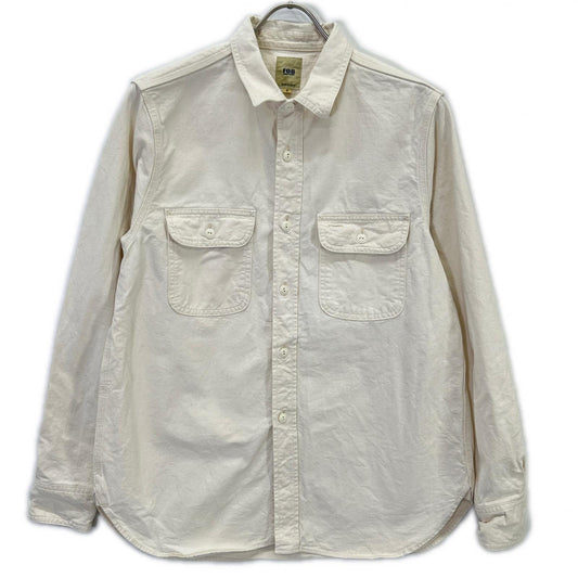 FOB FACTORY Off-White Cotton Work Shirt Size M