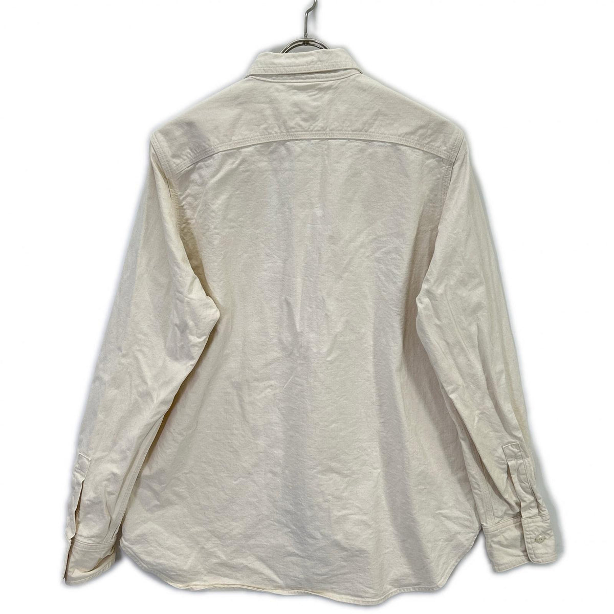 FOB FACTORY Off-White Cotton Work Shirt Size M