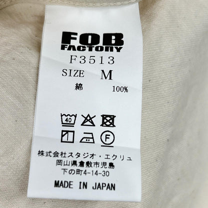 FOB FACTORY Off-White Cotton Work Shirt Size M