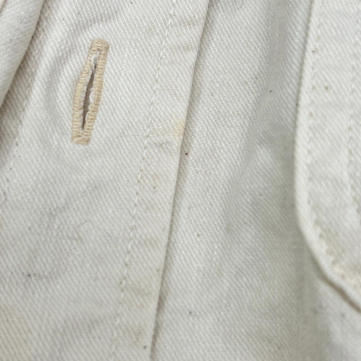 FOB FACTORY Off-White Cotton Work Shirt Size M