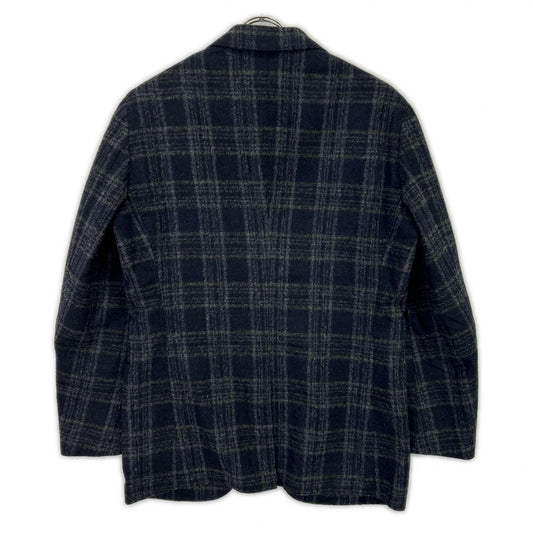TOMORROWLAND PILGRIM Navy Check Alpaca Wool Blazer Size 46