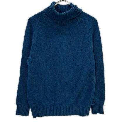 TOMORROWLAND Blue Cashmere Mohair Turtleneck Knit Size S