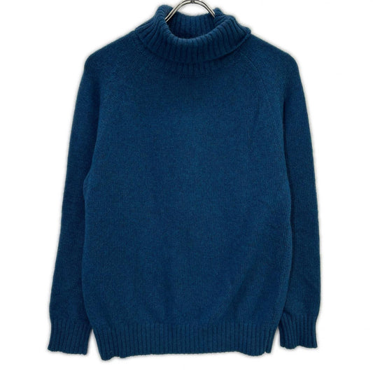 TOMORROWLAND Blue Cashmere Mohair Turtleneck Knit Size S