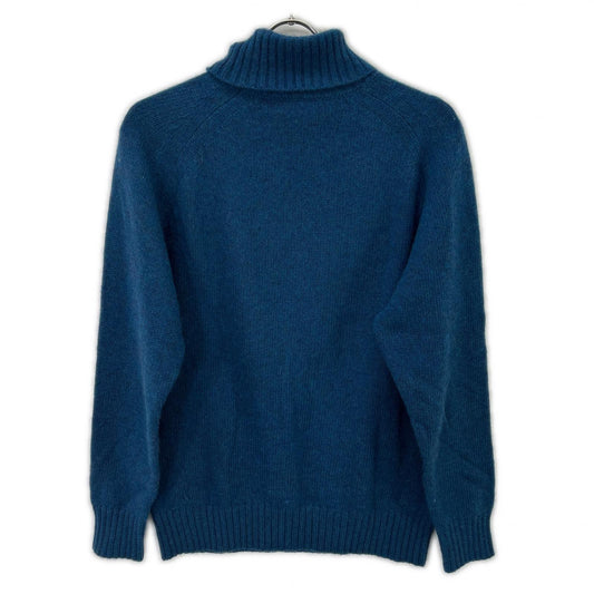 TOMORROWLAND Blue Cashmere Mohair Turtleneck Knit Size S
