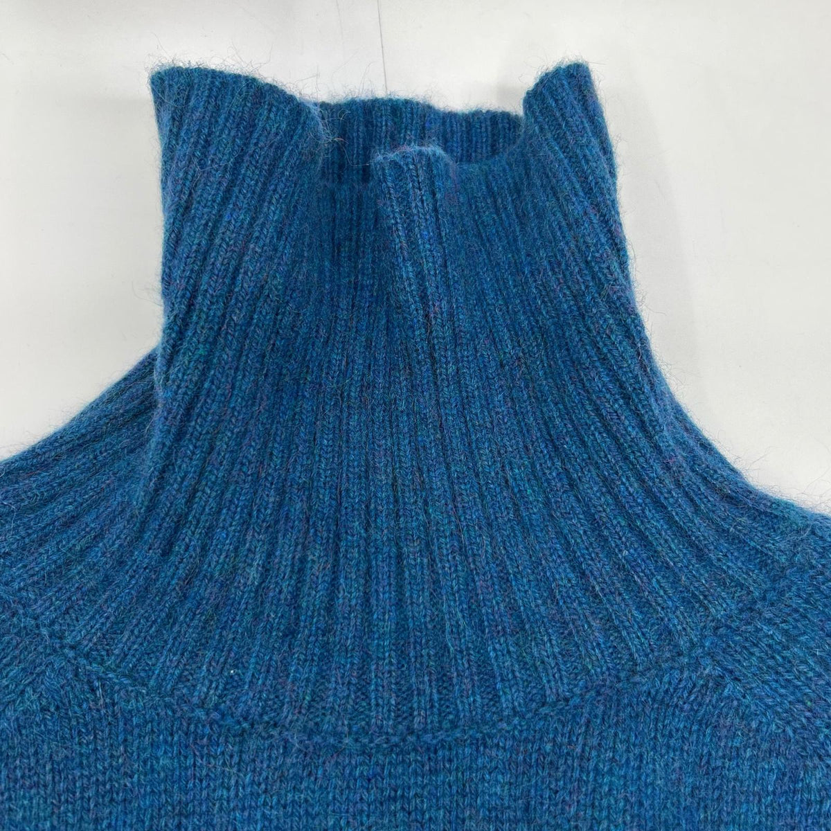 TOMORROWLAND Blue Cashmere Mohair Turtleneck Knit Size S
