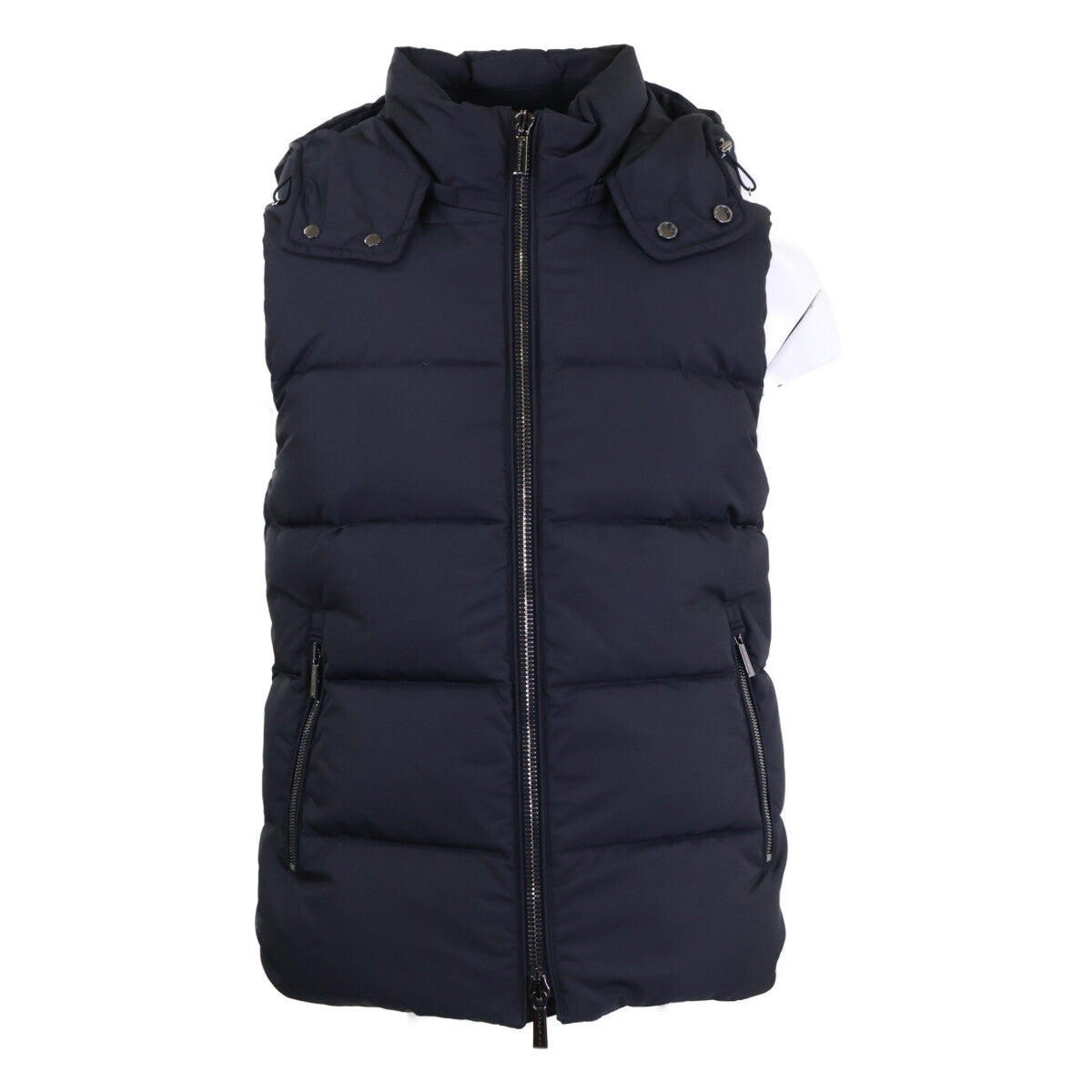 MOORER FIRE-WK Hooded Down Vest Navy Size 44
