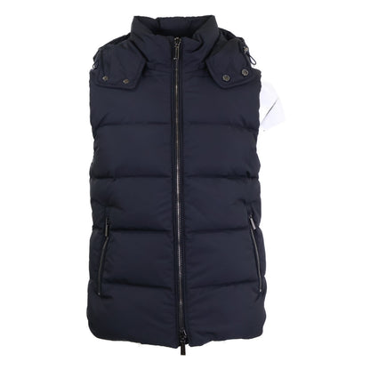 MOORER FIRE-WK Hooded Down Vest Navy Size 44