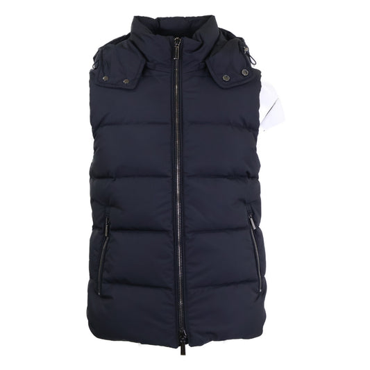MOORER FIRE-WK Hooded Down Vest Navy Size 44