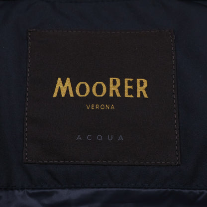 MOORER FIRE-WK Hooded Down Vest Navy Size 44