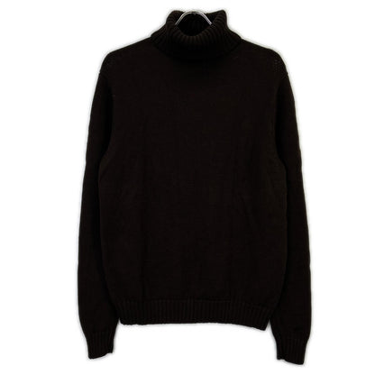 HILTON Brown Wool Turtleneck Sweater