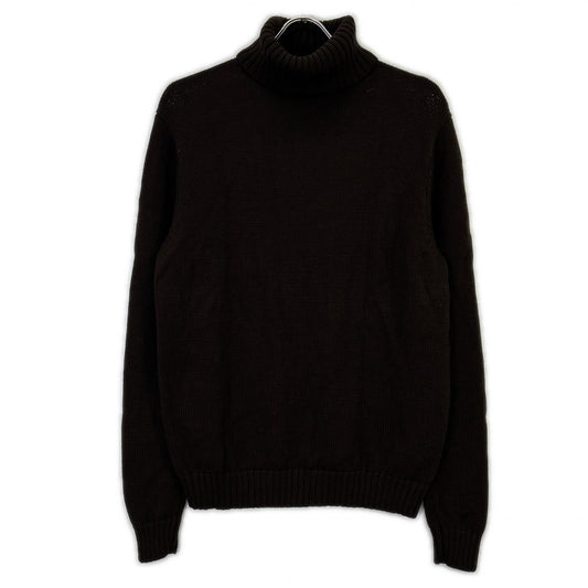 HILTON Brown Wool Turtleneck Sweater