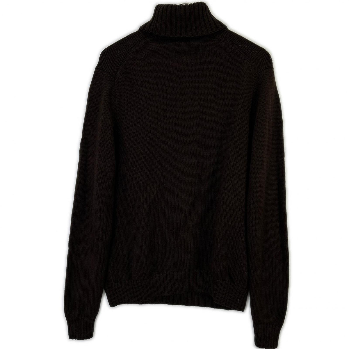 HILTON Brown Wool Turtleneck Sweater