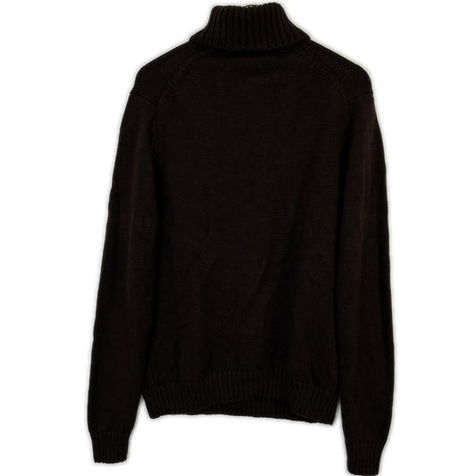 HILTON Brown Wool Turtleneck Sweater