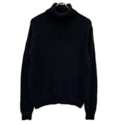 HILTON Black Wool Turtleneck Sweater