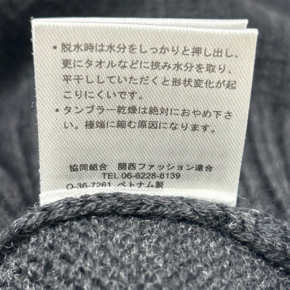 HILTON Black Wool Turtleneck Sweater