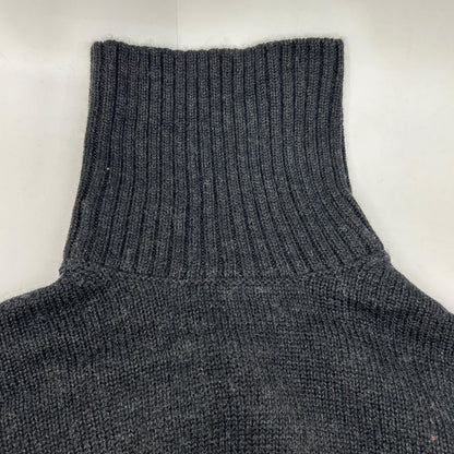 HILTON Black Wool Turtleneck Sweater