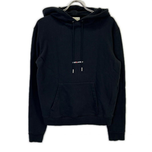 SAINT LAURENT PARIS Black Pullover Hoodie Size XS