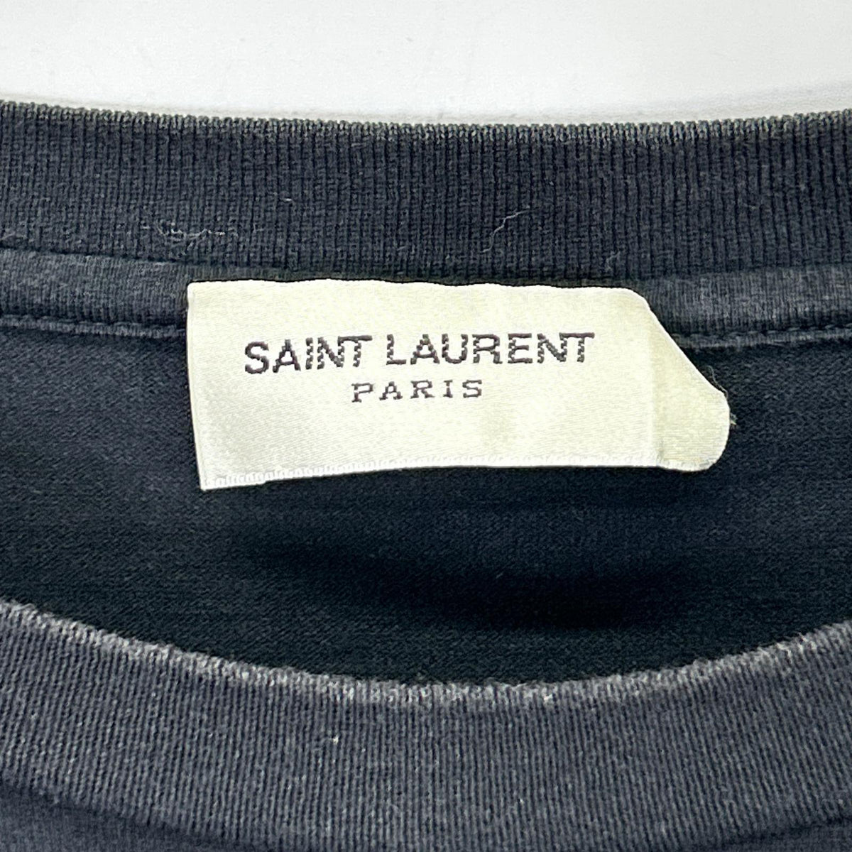 SAINT LAURENT PARIS 21' Logo T-Shirt Black Size M