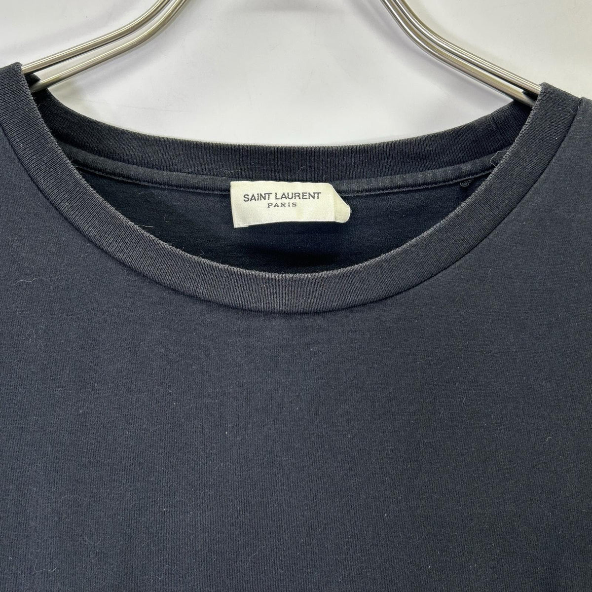 SAINT LAURENT PARIS 21' Logo T-Shirt Black Size M