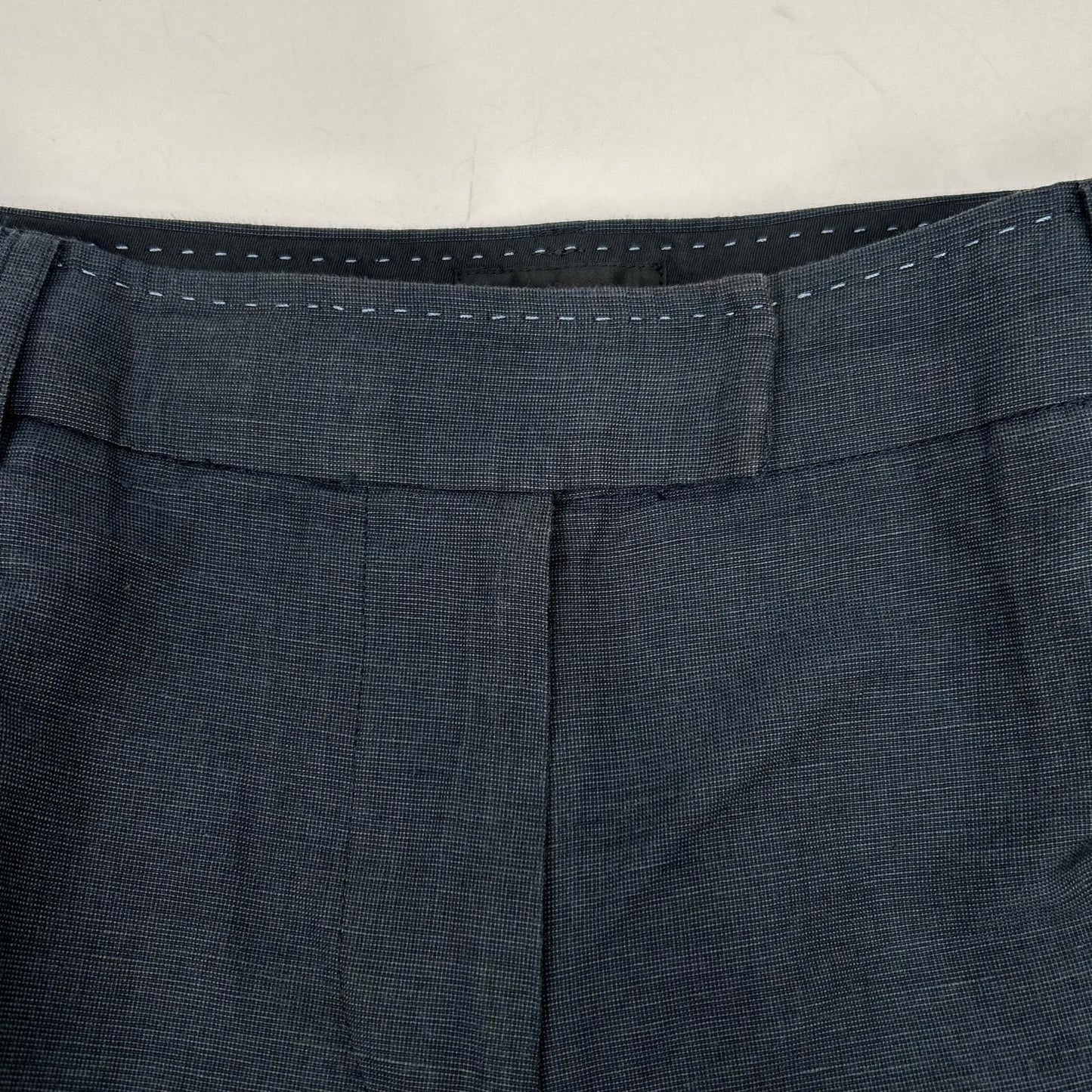 PaulSmith BLACK Linen Cotton Pants Navy Size 48L