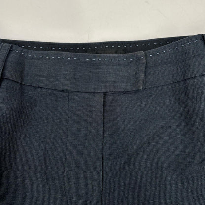 PaulSmith BLACK Linen Cotton Pants Navy Size 48L