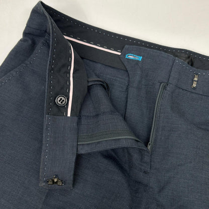 PaulSmith BLACK Linen Cotton Pants Navy Size 48L