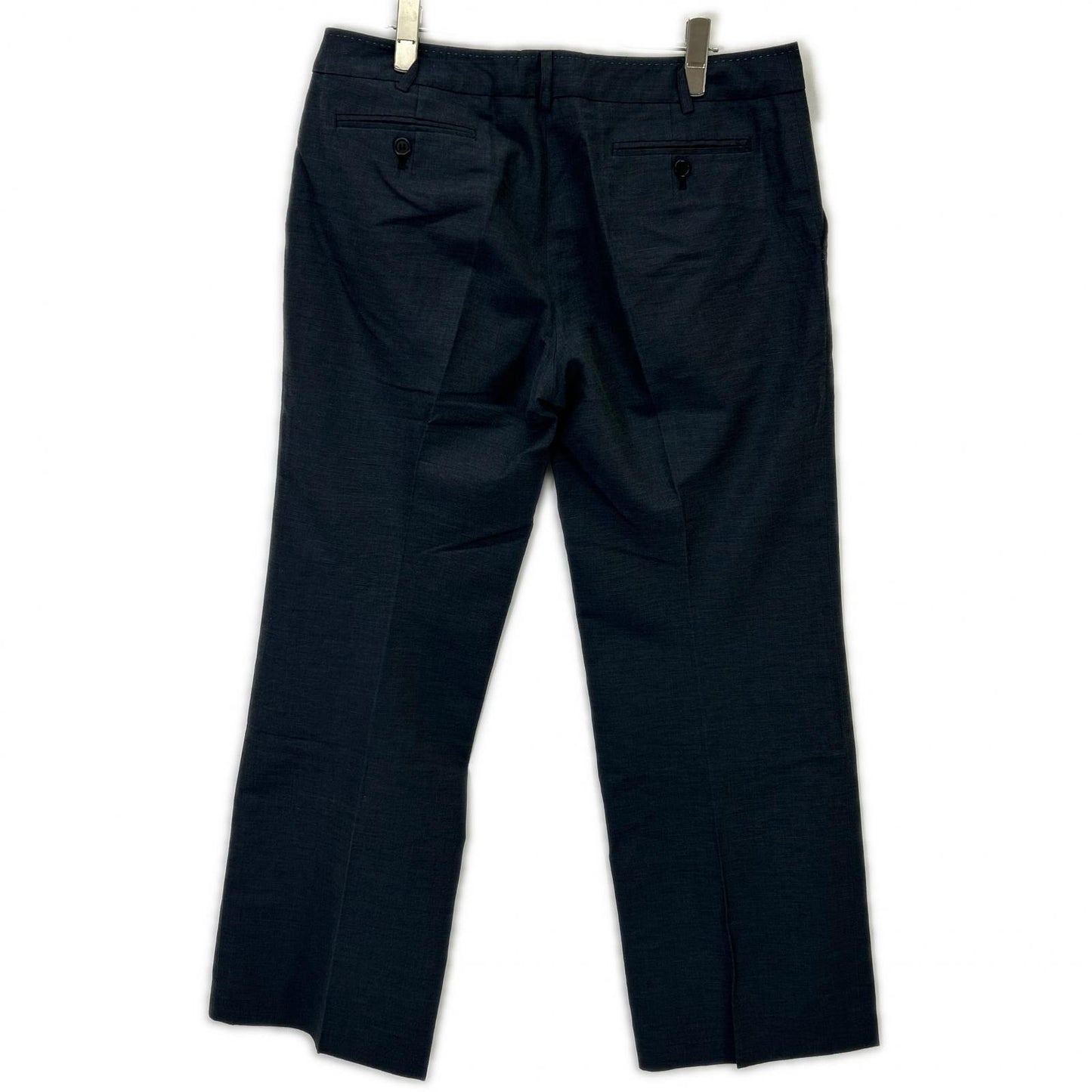 PaulSmith BLACK Linen Cotton Pants Navy Size 48L
