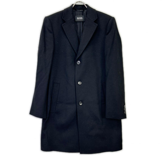 HUGOBOSS Wool Cashmere Chester Coat Black Size 48