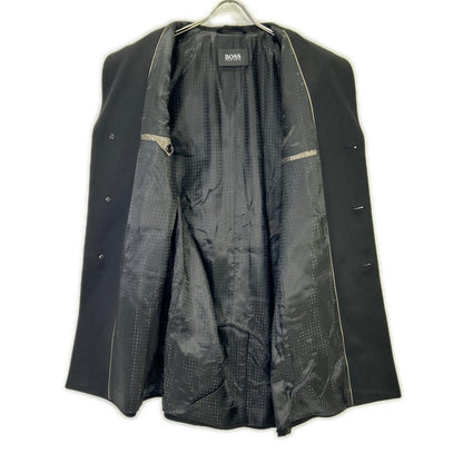HUGOBOSS Wool Cashmere Chester Coat Black Size 48