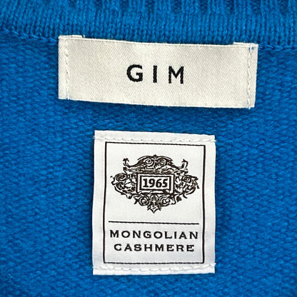 gim 100% Cashmere Featherlight Sweater Blue Size L