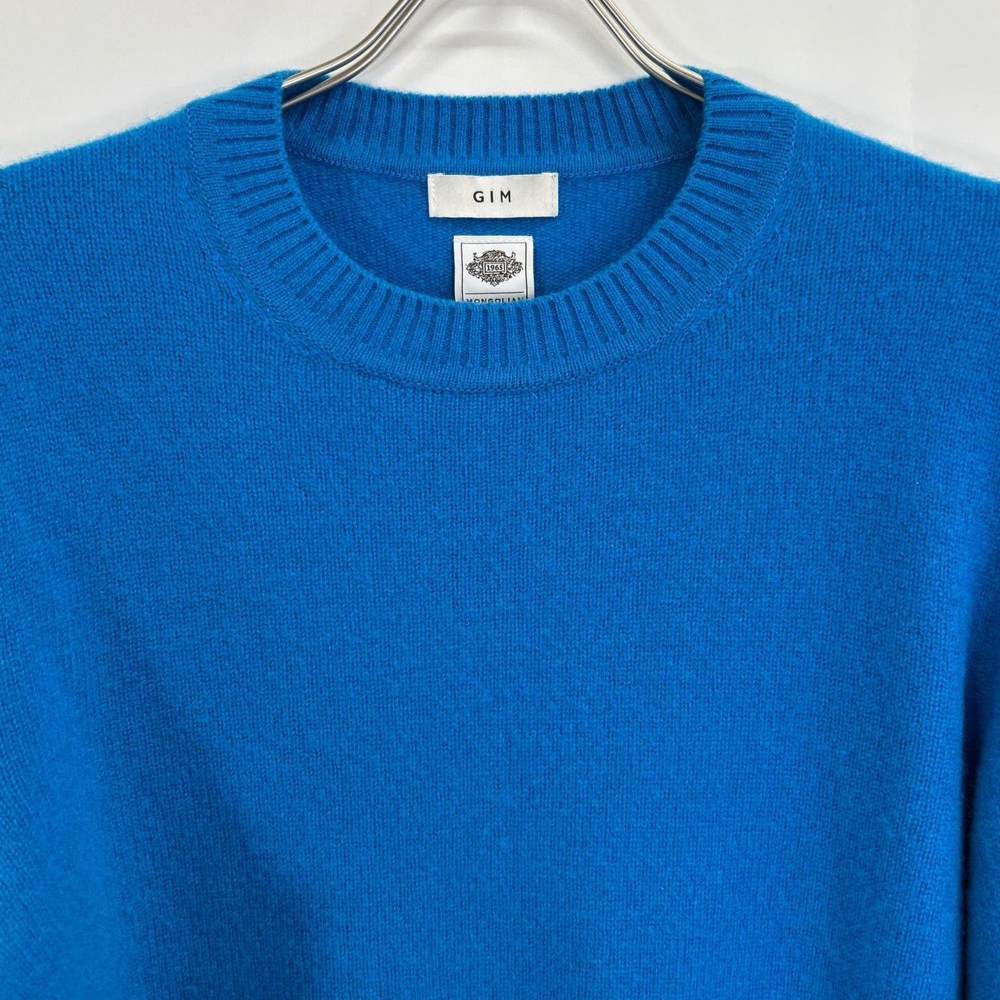 gim 100% Cashmere Featherlight Sweater Blue Size L