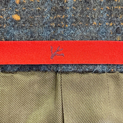 ISAIA CORTINA Wool 3B Dot Check Jacket Gray Size 54