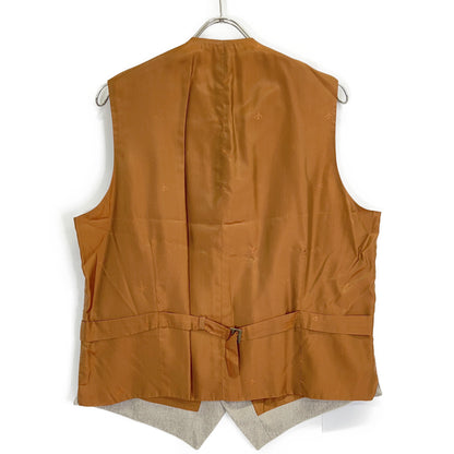 ISAIA 100% Wool Collared Vest Gray Size 52