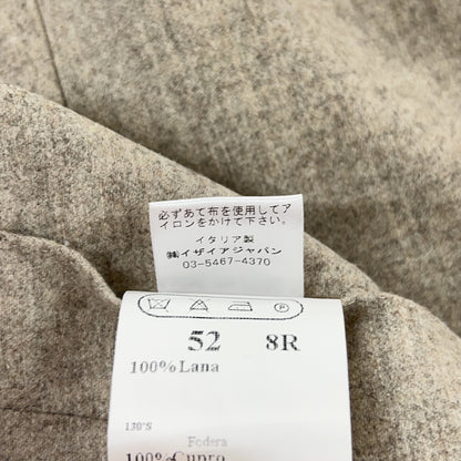 ISAIA 100% Wool Collared Vest Gray Size 52