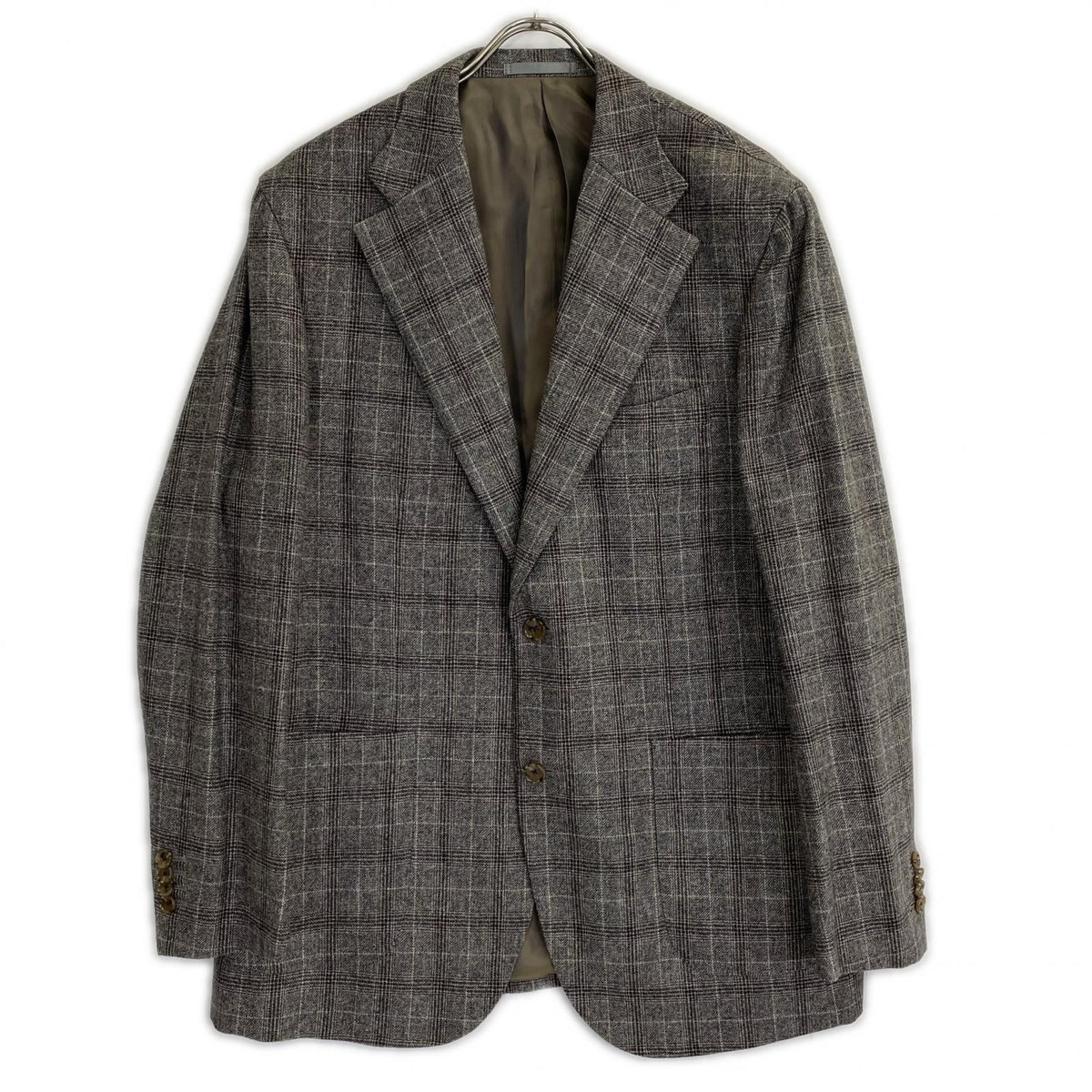 Sartoria Ypsilon Cashmere Blend Wool Jacket Brown Size PM