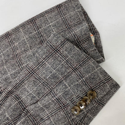 Sartoria Ypsilon Cashmere Blend Wool Jacket Brown Size PM